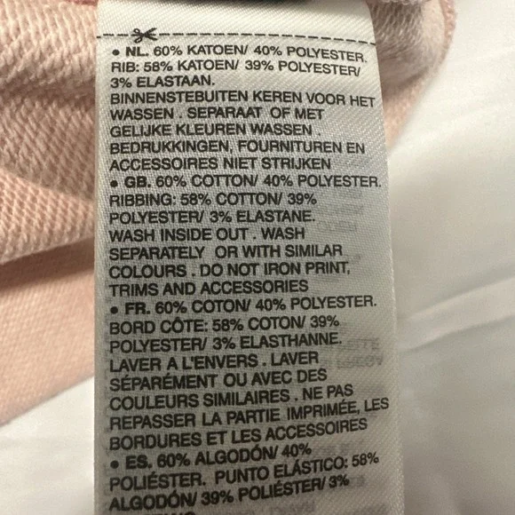 G-Star Raw Women Size Large Premium Core Raw Crewneck Sweatshirt Blush Pink - Picture 13 of 13